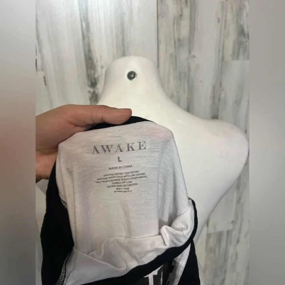 Awake coffee print White top - Picture 5 of 5